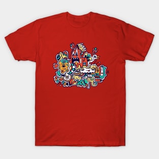 Abstract animal doodle T-Shirt